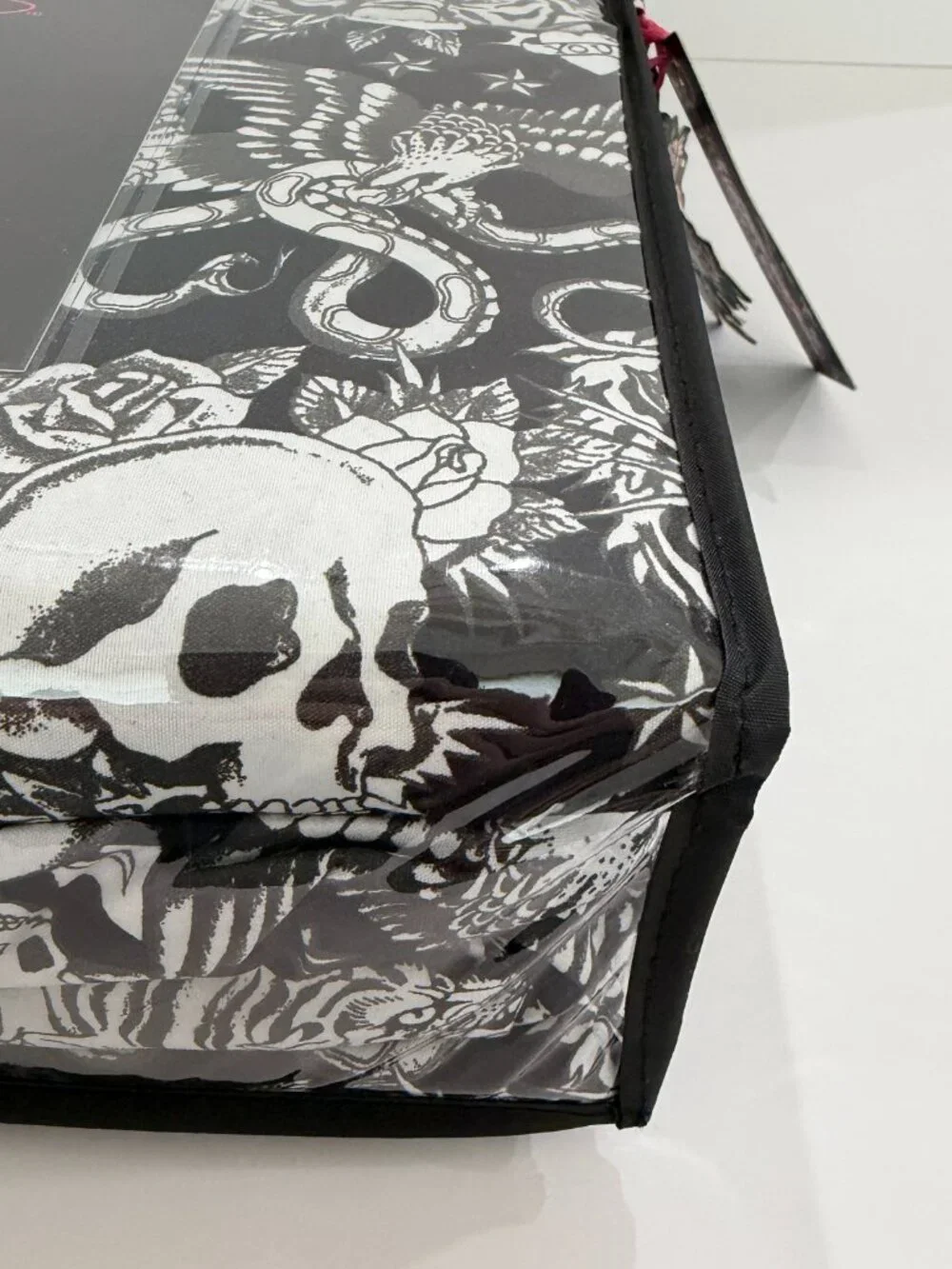 Ed Hardy King Sheet Set 6 Piece Double Brushed Black White Skull Tiger Tattoo